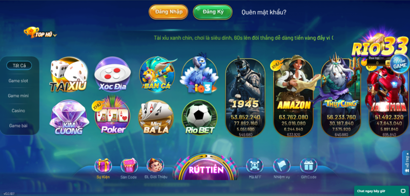 Tải Rio66 về điện thoại iOS để có được trải nghiệm giải trí tuyệt vời