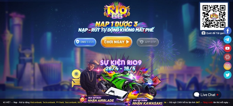 Vô số những khuyến mãi rio66 được tung ra cho cược thủ