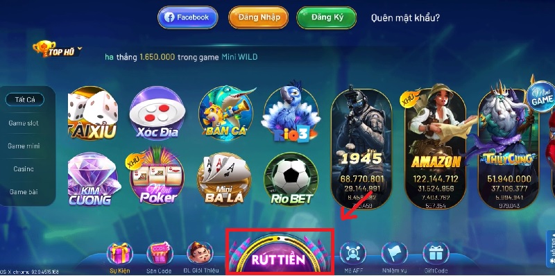 Lưu ý trong quá trình thao tác rút tiền tại cổng game rio66
