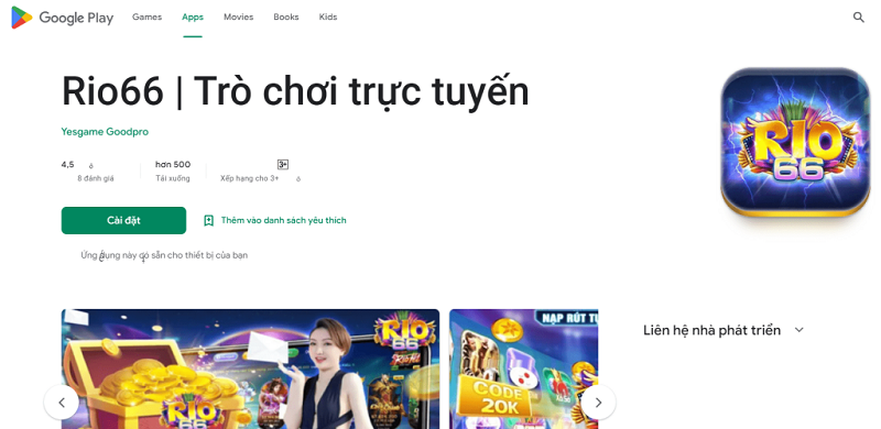 Tải app rio66 để tham gia cá cược ở bất kỳ đâu