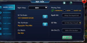 Hướng dẫn nạp tiền B52CLUB từng bước dễ hiểu